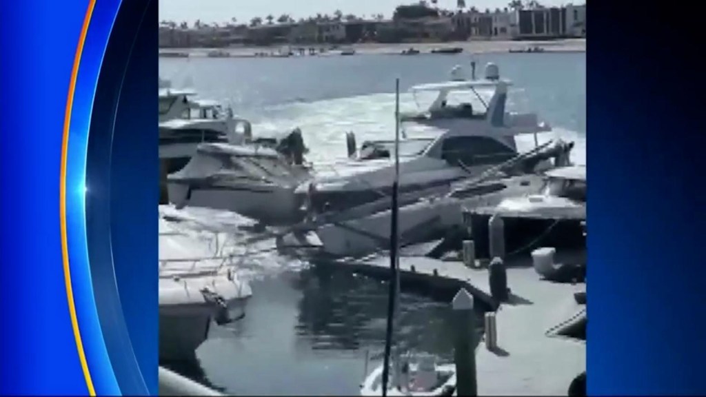 The shocking crash of a stolen yacht in California