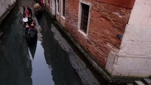 Las bajas mareas cambiaron el paisaje en Venecia