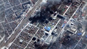 Así se ve la destrucción en Ucrania desde el cielo