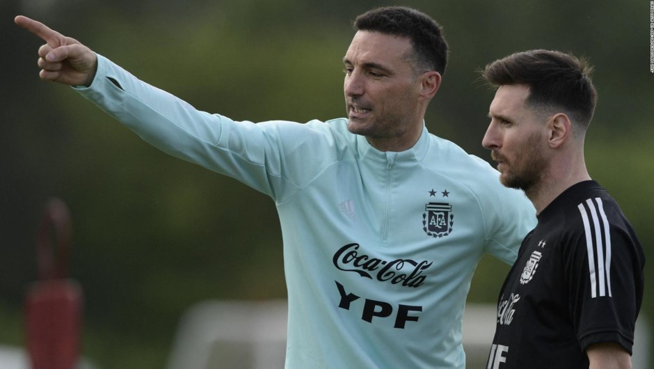 Scaloni: Messi está bien y cómodo
