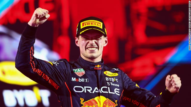 Max Verstappen celebra su victoria en el Gran Premio de Arabia Saudita. (Foto: Mark Thompson/Getty Images)