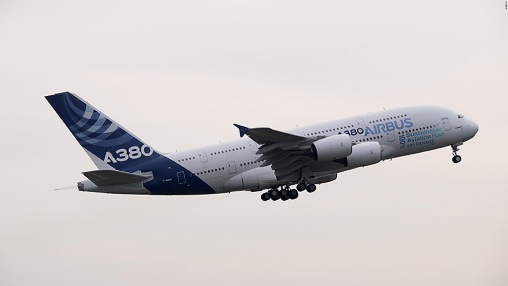 Airbus A380 completa vuelo propulsado por aceite de cocina