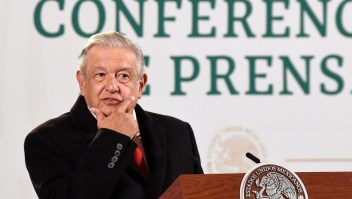 En la imagen, se puede ver al presidente de México, Andrés Manuel López Obrador, en conferencia de prensa el 20 de diciembre de 2021.