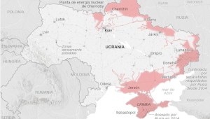 mapa Rusia Ucrania