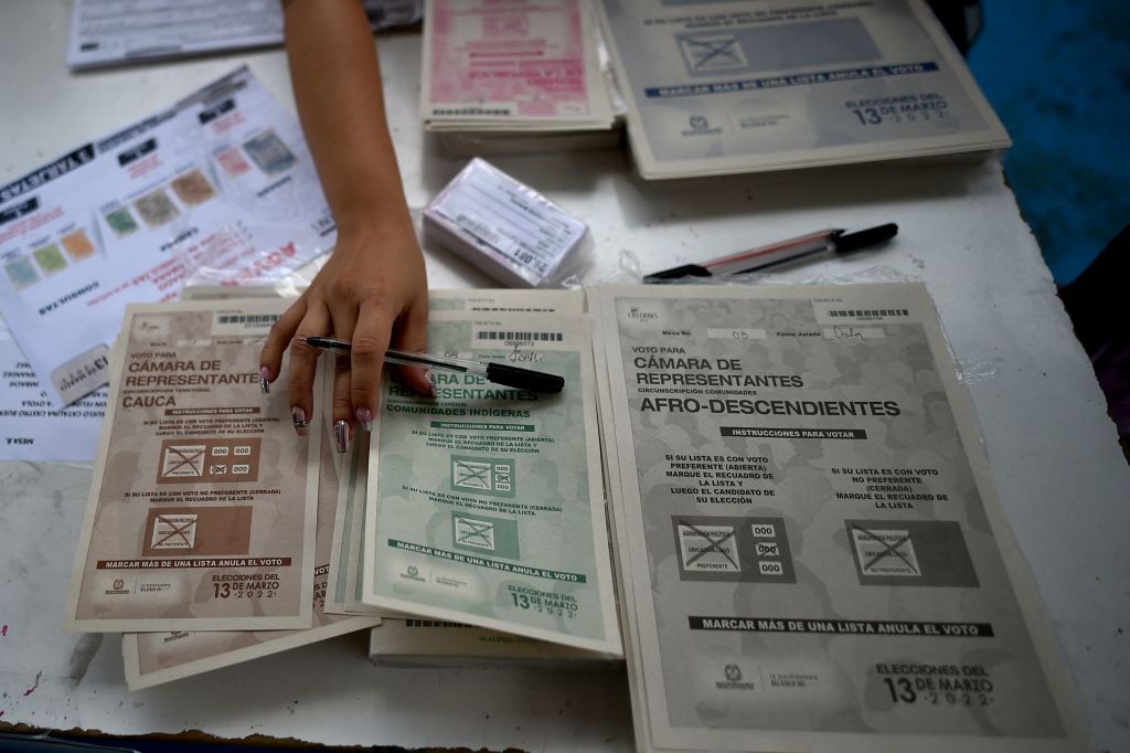 Voting ends in Colombia's Legislative Assembly election