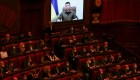 Zelensky pide al parlamento italiano más sanciones