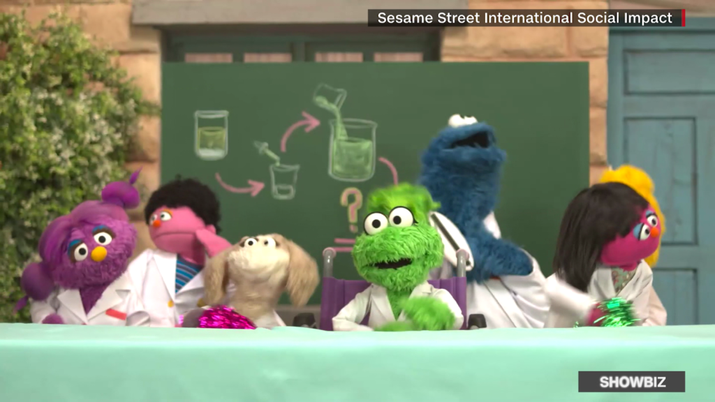 Sesame Street debuts a new character in a wheelchair
