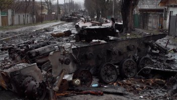 Imágenes de terror en los suburbios de Kyiv