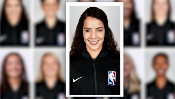 Blanca Burns, la primera árbitra mexicana en la NBA