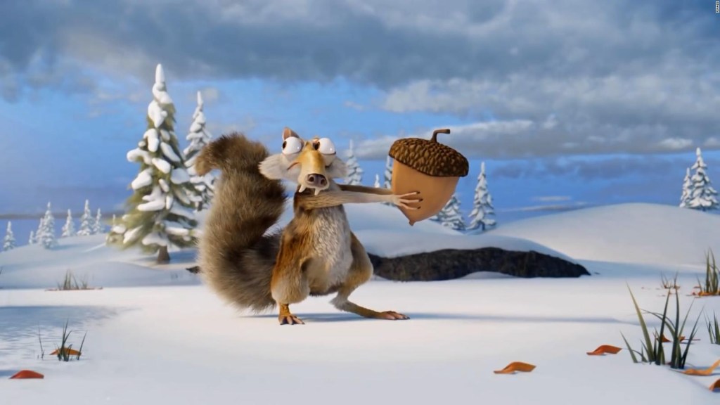 squirrel "ice-age" At last he gets his acorn: does the saga end?