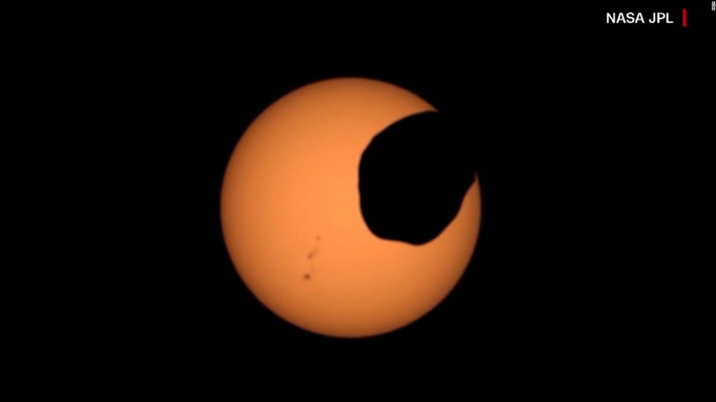NASA capta impresionante eclipse con el Rover Perseverance Mars