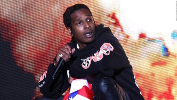A$AP Rocky, fotografiado durante una actuación en 2021.