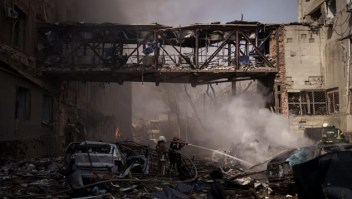 Un ataque con misiles destruyó una cocina humanitaria en Ucrania