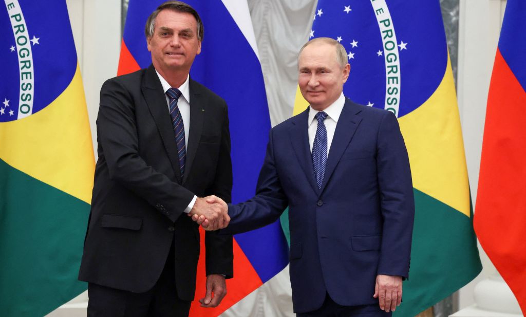 Putin y Bolsonaro, en el encuentro que mantuvieron en Rusia en Febrero