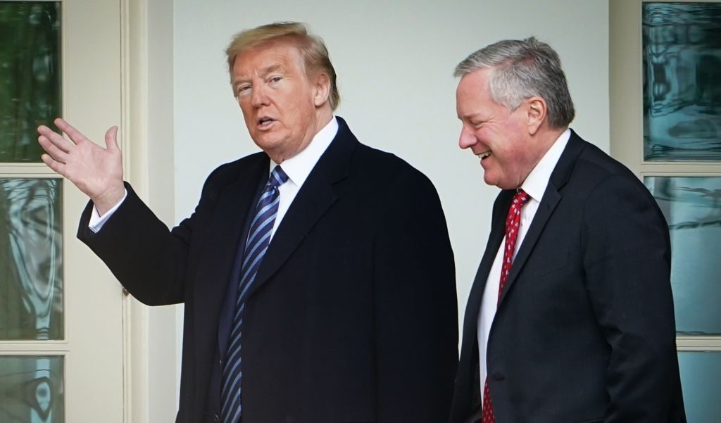 Donald Trump y Mark Meadows fotografiados en la Casa Blanca el 8 de mayo de 2020. (Crédiro: Mandel Ngan/ AFP/ Getty Images)