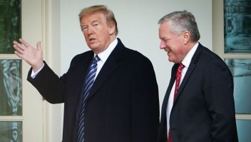 Donald Trump y Mark Meadows fotografiados en la Casa Blanca el 8 de mayo de 2020. (Crédiro: Mandel Ngan/ AFP/ Getty Images)