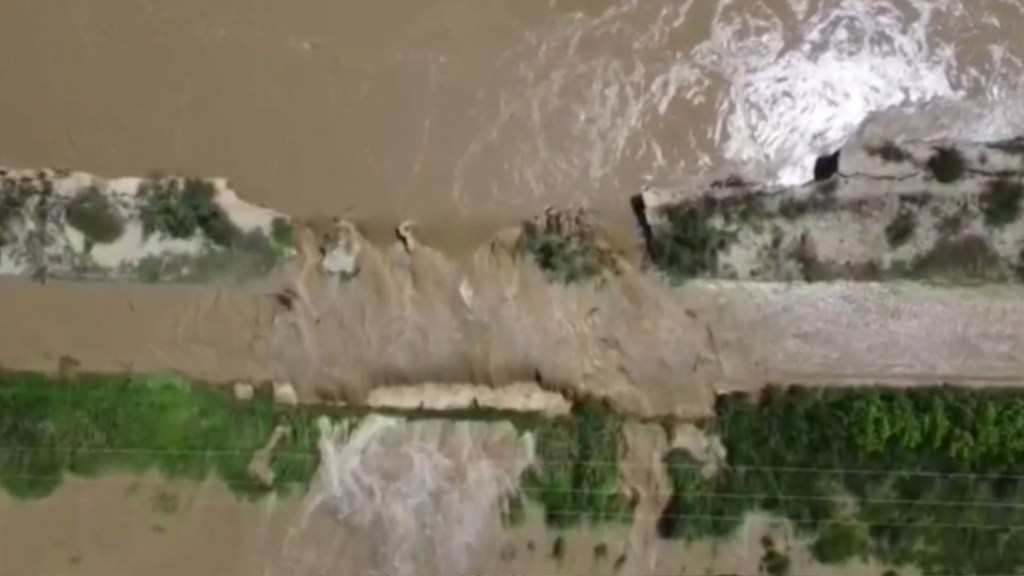 Un dron capta la devastación de las inundaciones en Venezuela