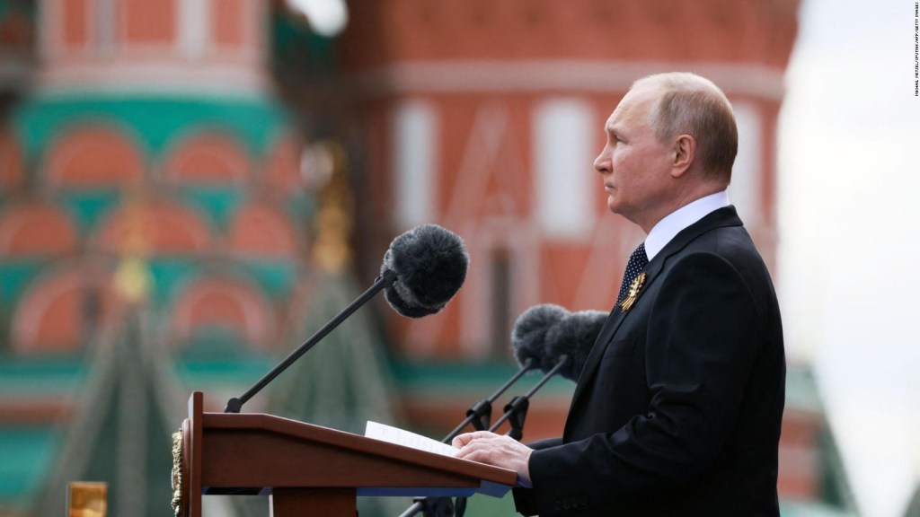 Putin culpa a Occidente de la guerra durante discurso de Día de la Victoria