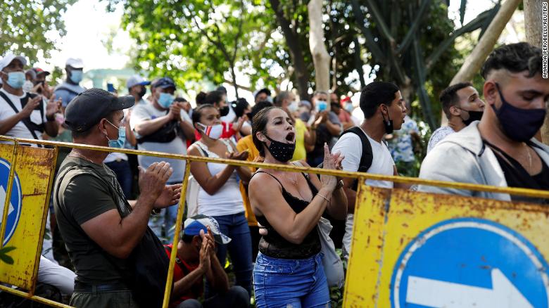 protesta cubanos panamá