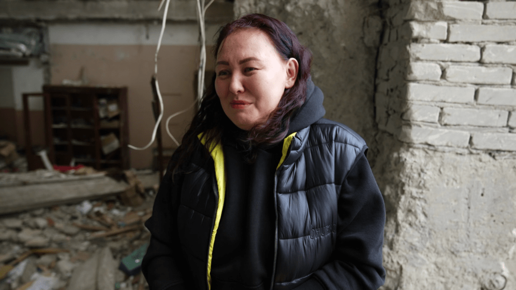 She was buried under the rubble after Russian attack