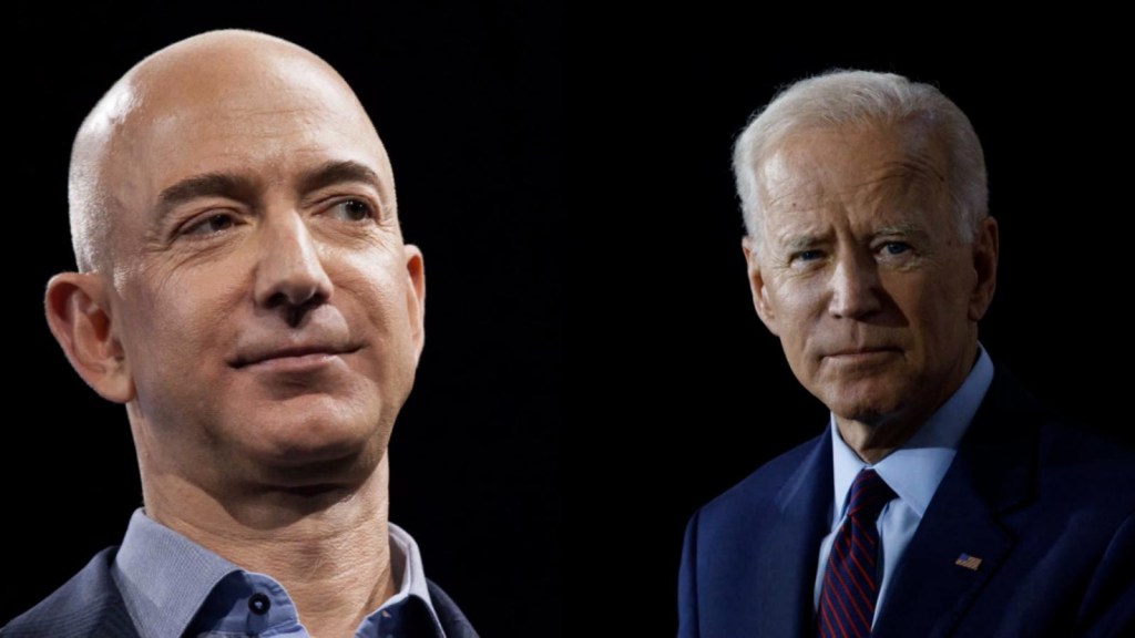 Biden tweet draws criticism of Bezos for "misinform" about inflation