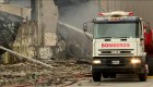 Bomberos luchan contra un gran incendio en Argentina