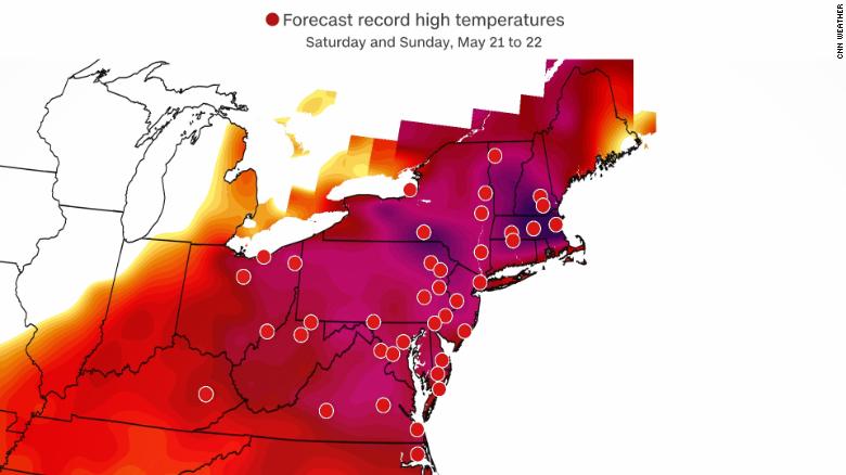 una ola de calor romperá récords