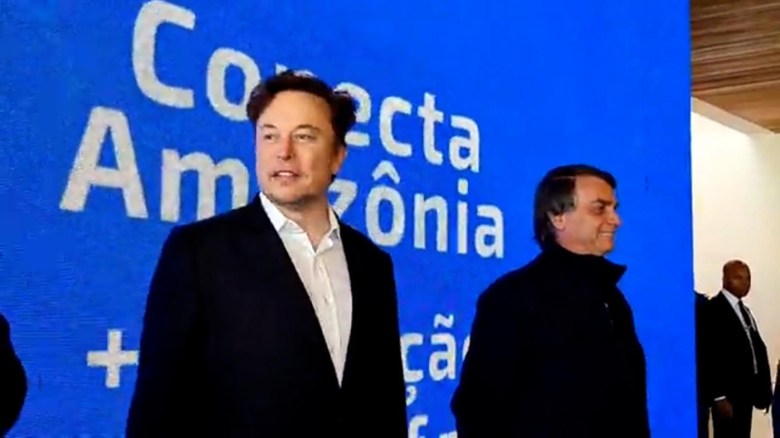 Musk, el hombre más rico del mundo, se reúne con Bolsonaro