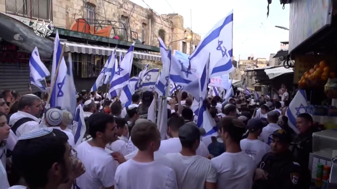Marcha de las banderas en Jerusalén deja a palestinos heridos