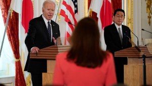 Joe Biden dio una conferencia de prensa en Japón
