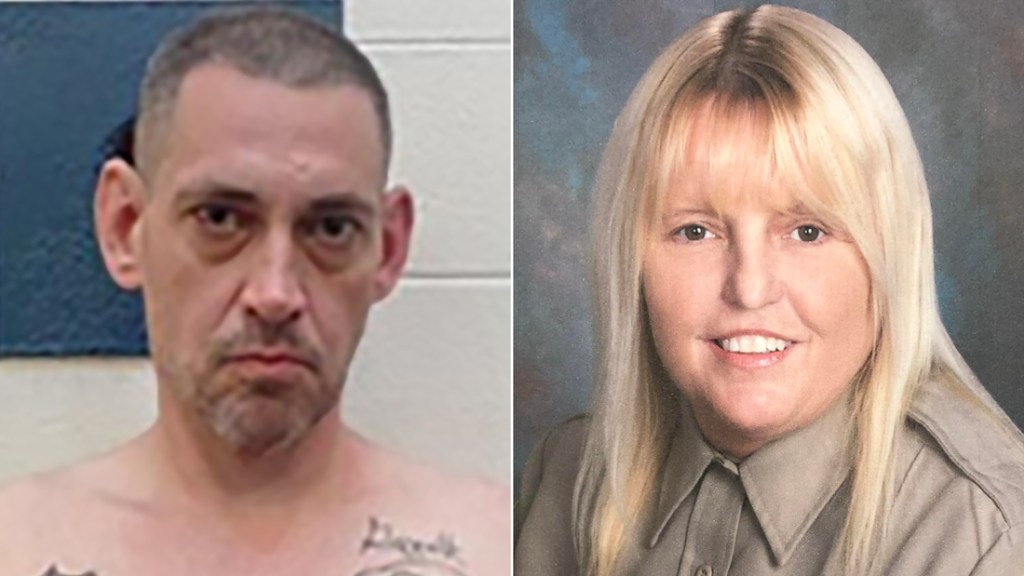 De izquierda a derecha, el recluso Casey White y la carcelera Vicky White.