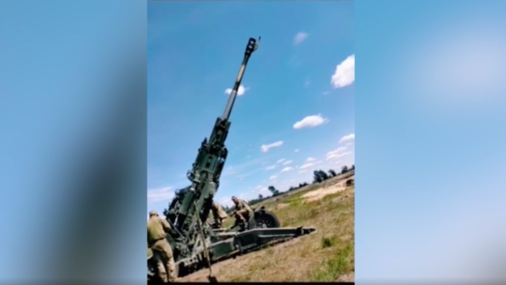 This is the M777 weapon system that the US donated to Ukraine to defend itself  once morest coffee