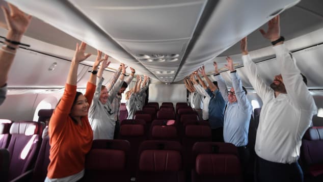 Qantas long flight seats