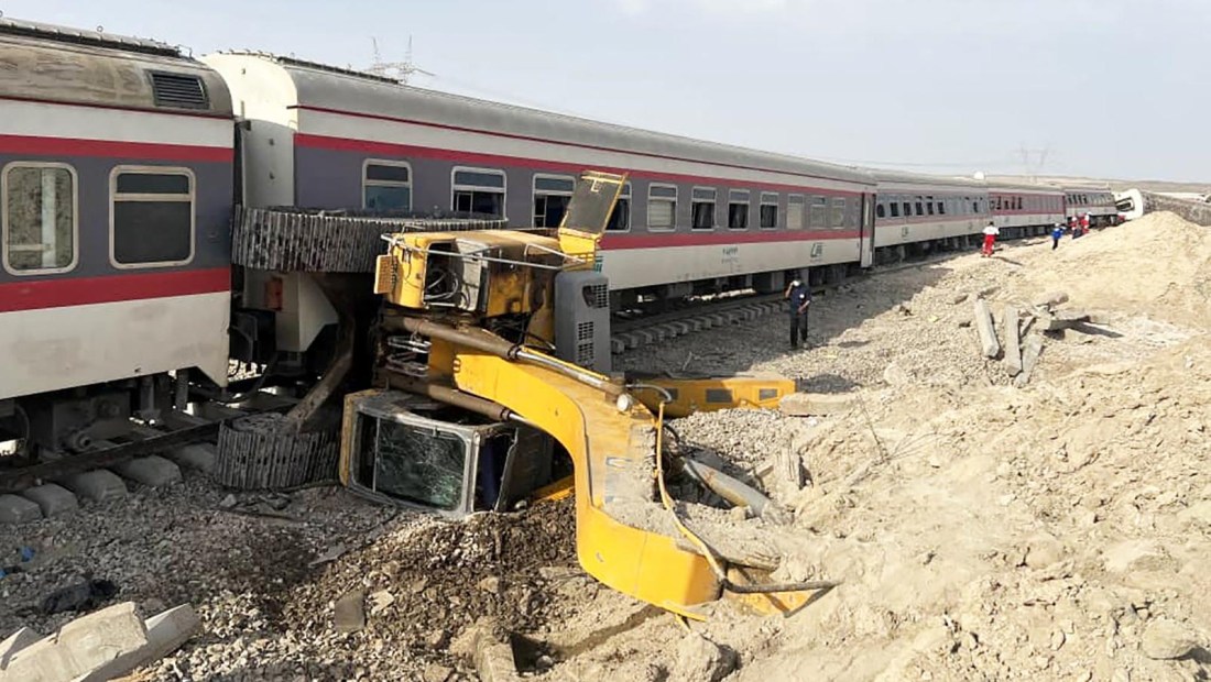 Accidente de tren en Irán deja al menos 17 muertos