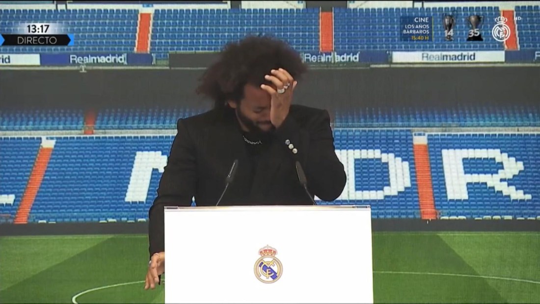 Marcelo, lleno de emoción al despedirse del Real Madrid
