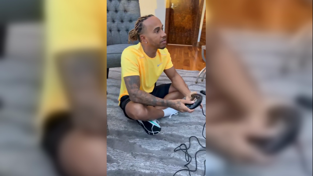 Lewis Hamilton gets nostalgic about his childhood video game