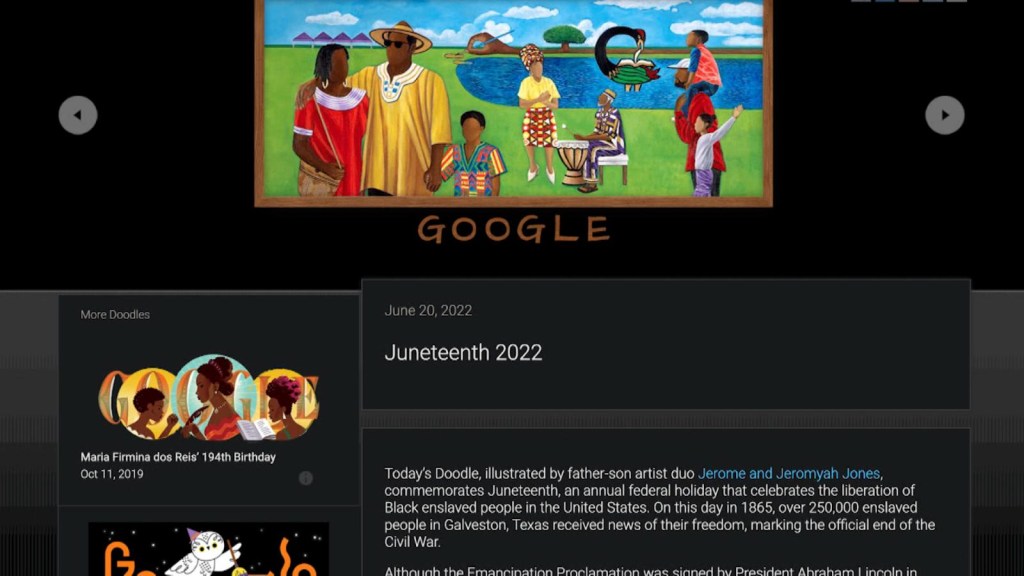 Google conmemora día de la Emancipación