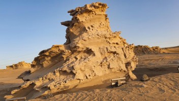 Cambio climático genera dunas de arena solidificadas