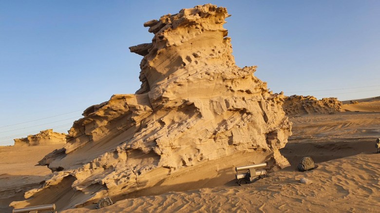 Cambio climático genera dunas de arena solidificadas