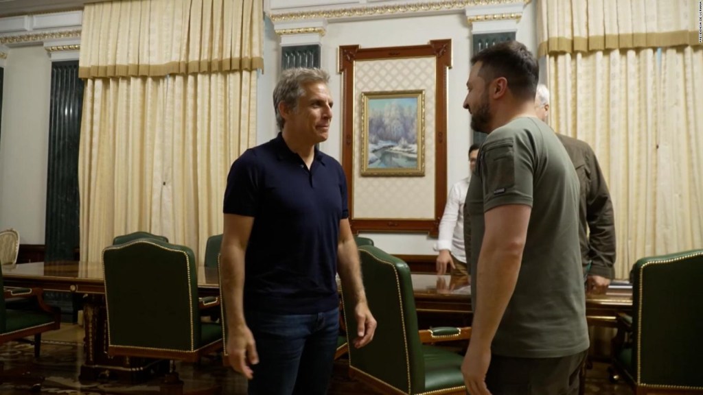 This was the meeting between Ben Stiller and Volodymyr Zelensky in Kyiv