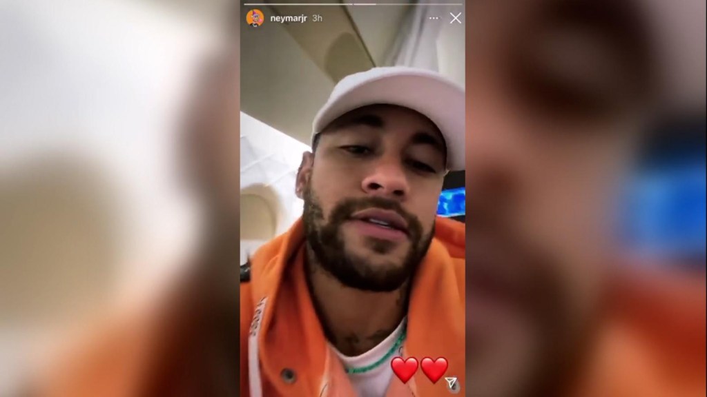 Neymar sufrió un susto en un avión privado