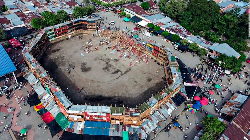 This is how the bullring was in El Espinal