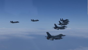 Aviones de combate de Corea del Sur y EE.UU. muestran su fuerza ante Kim Jong Un en medio de temores a una prueba nuclear de Corea del Norte