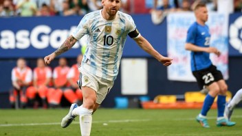 Lionel Messi anotó 5 goles en el amistoso de Argentina ante Estonia