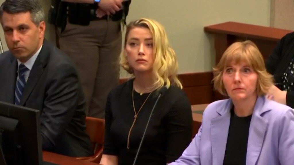 Amber Heard during sentencing