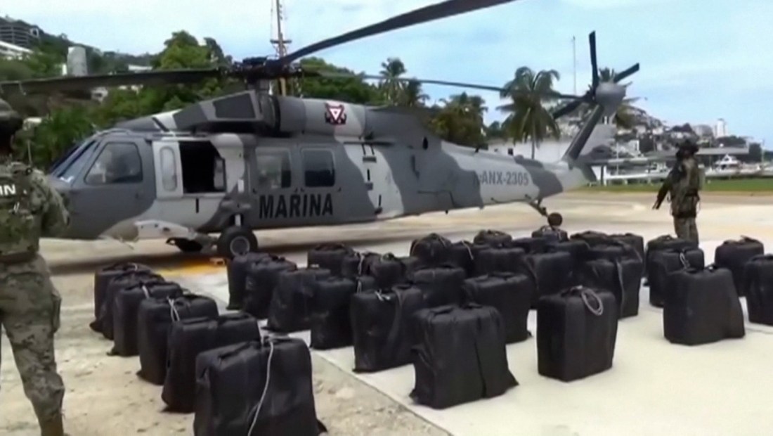 Así decomisaron más de 1.300 kilos de presunta cocaína en México