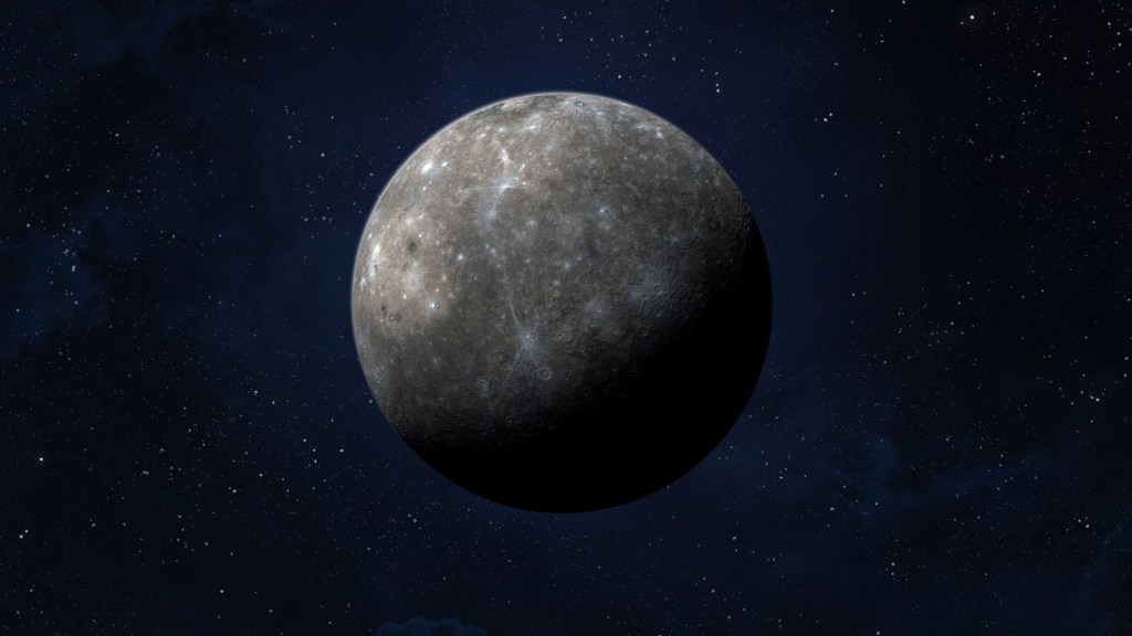 Espectacular imagen del relieve de Mercurio de cerca