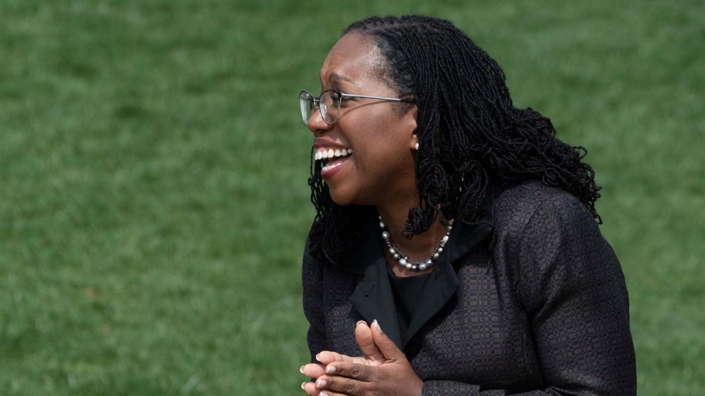 Ketanji Brown Jackson is sworn in before the Supreme Court