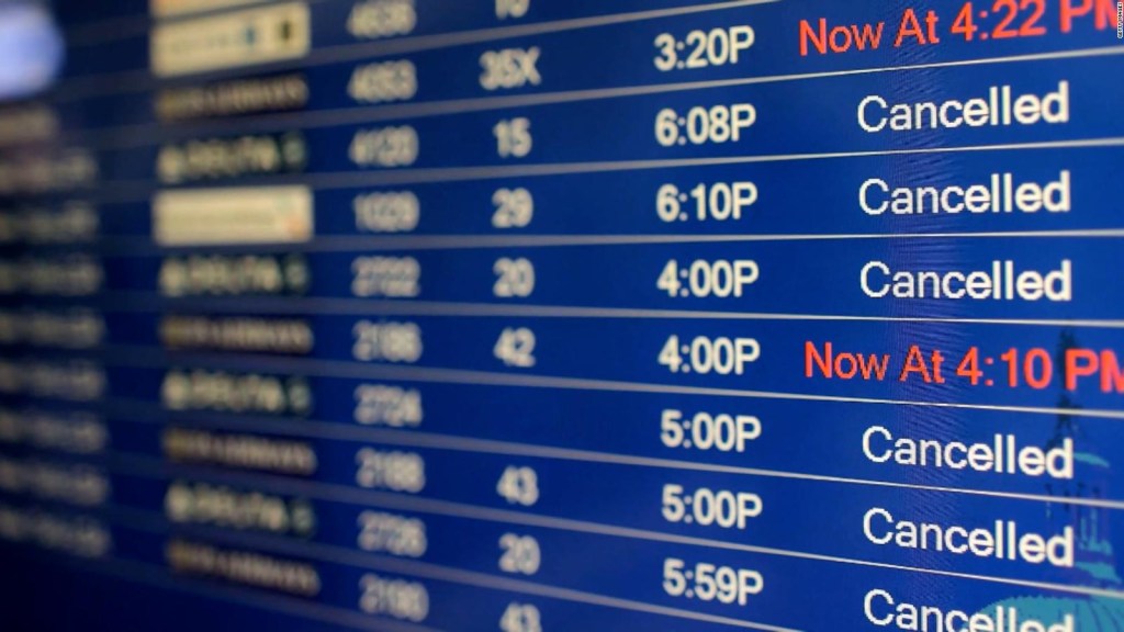 They cancel more than 1,550 flights in the US