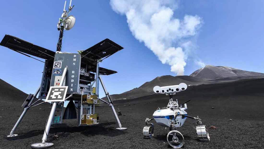 Monte Etna, el sitio de entrenamiento para robots que aspiran llegar a la Luna